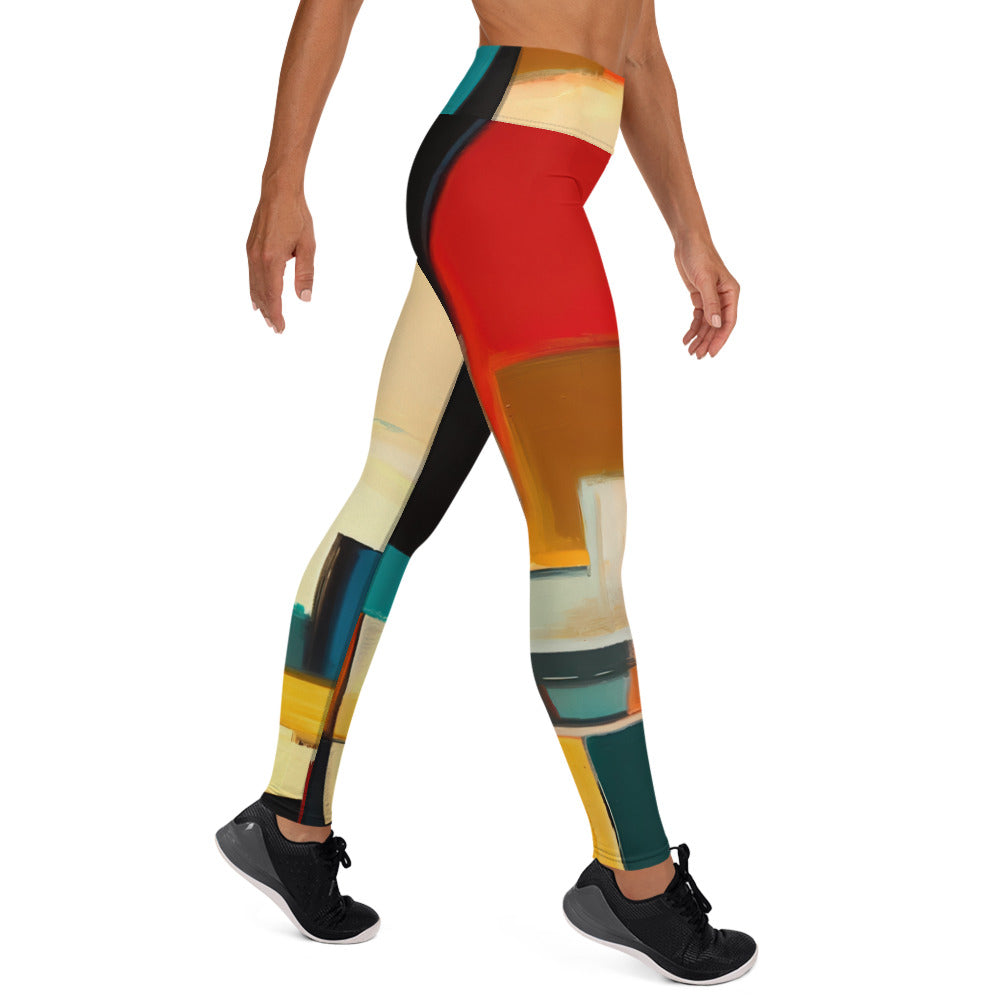 DMV 0282 Abstract Art Yoga Leggings