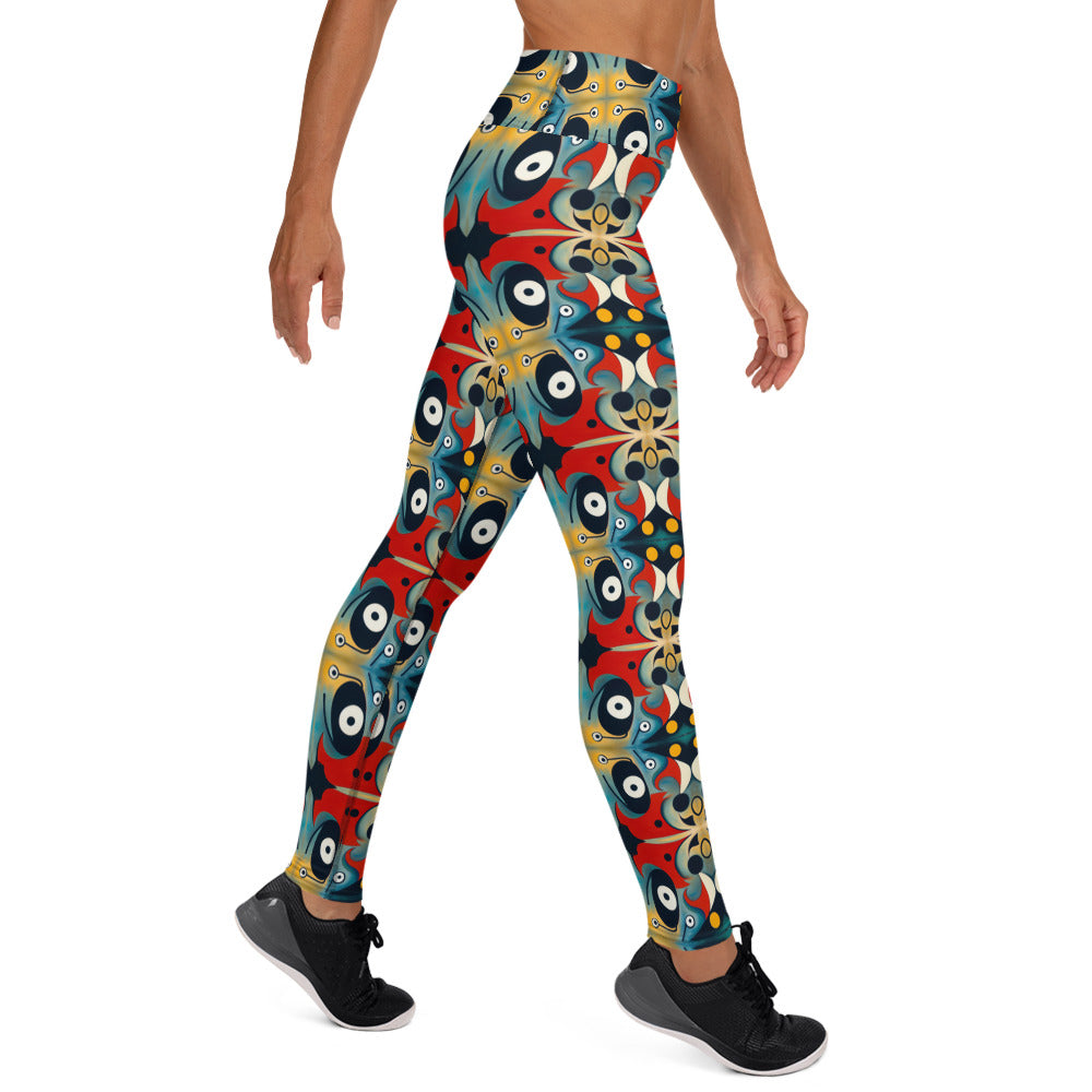 DMV 0269 Vintage Artsy Yoga Leggings