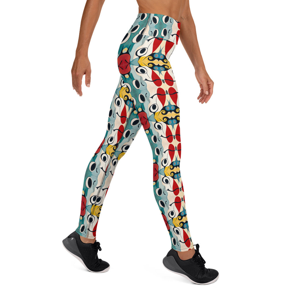 DMV 0230 Vintage Artsy Yoga Leggings