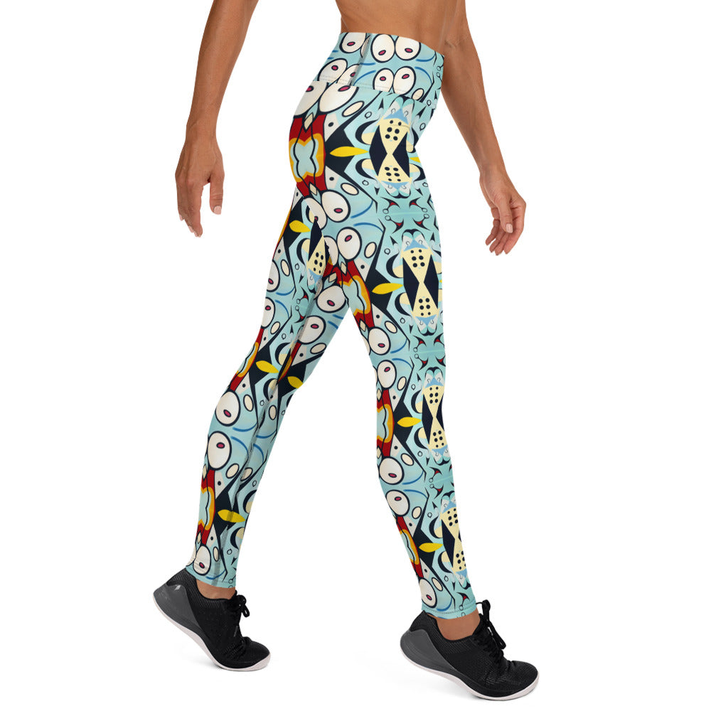 DMV 0005 Vintage Artsy Yoga Leggings