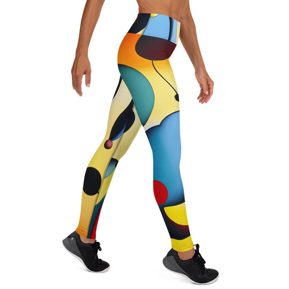 DMV 0098 Retro Art Yoga Leggings