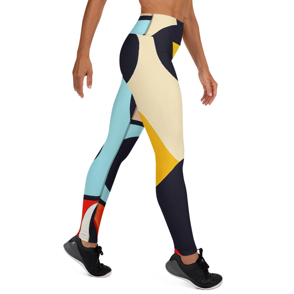 DMV 0130 Retro Art Yoga Leggings