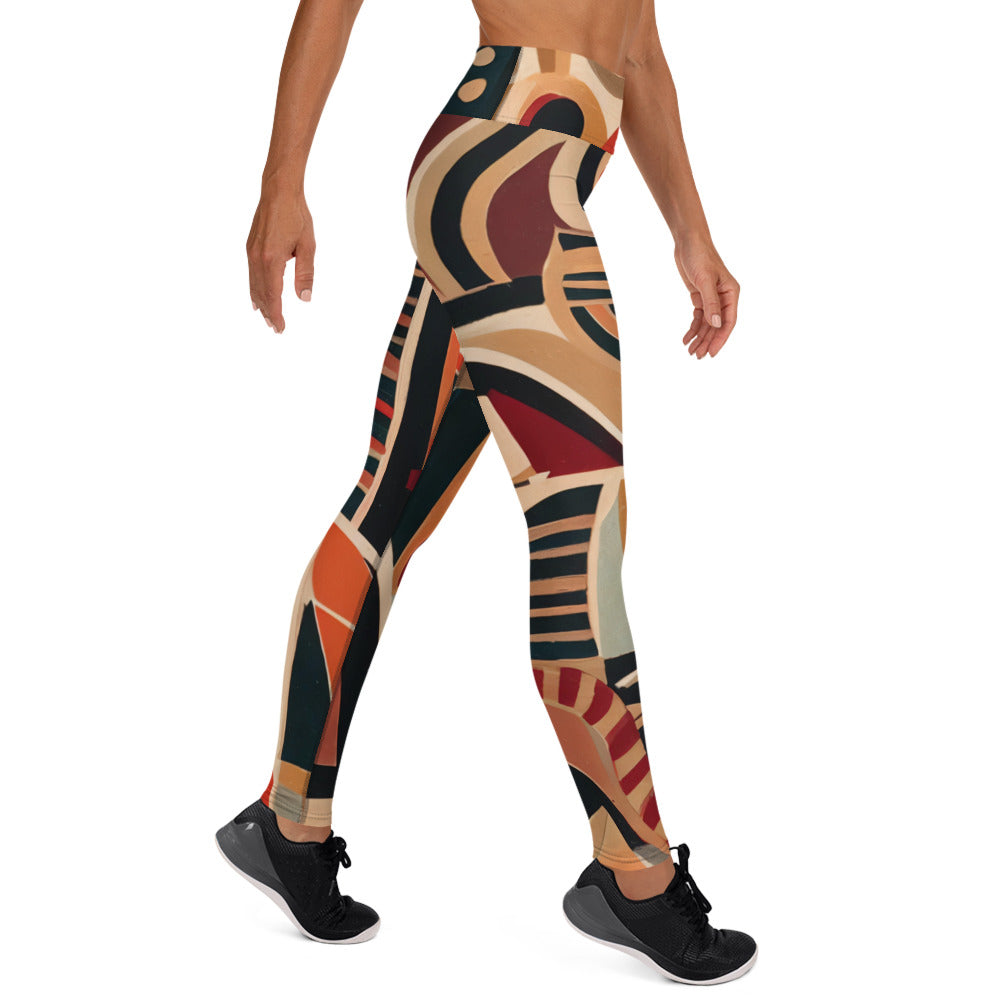 DMV 0217 Retro Art Yoga Leggings