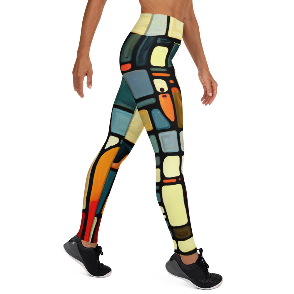 DMV 0117 Abstract Art Yoga Leggings