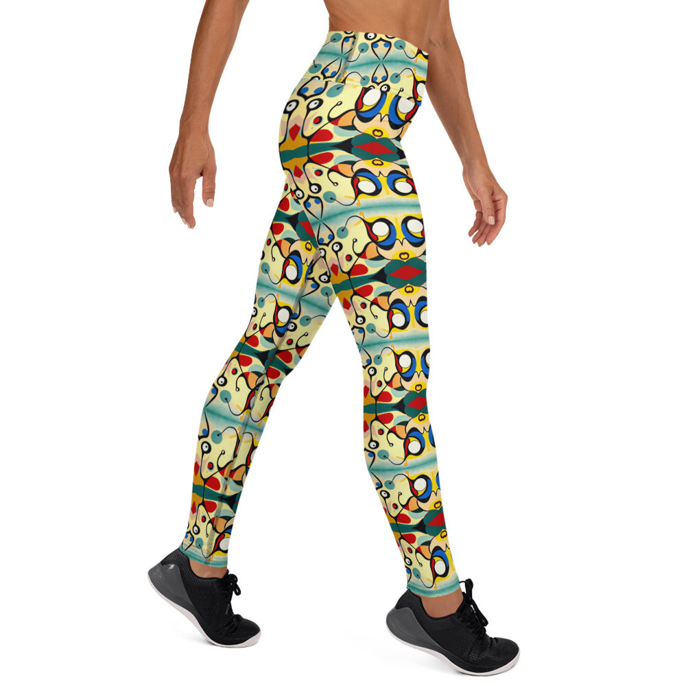 DMV 0405 Vintage Artsy Yoga Leggings