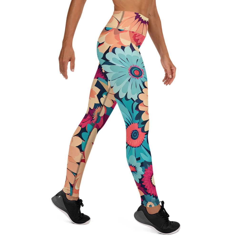 DMV 0293 Floral Yoga Leggings