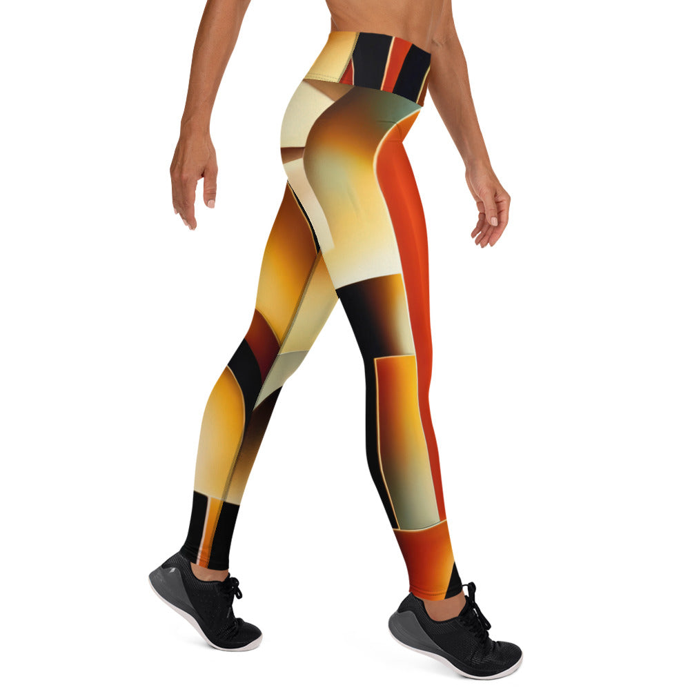 DMV 0261 Retro Art Yoga Leggings