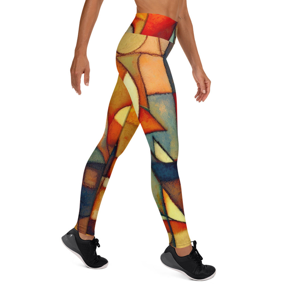 DMV 0298 Retro Art Yoga Leggings