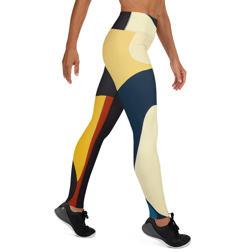 DMV 0421 Retro Art Yoga Leggings