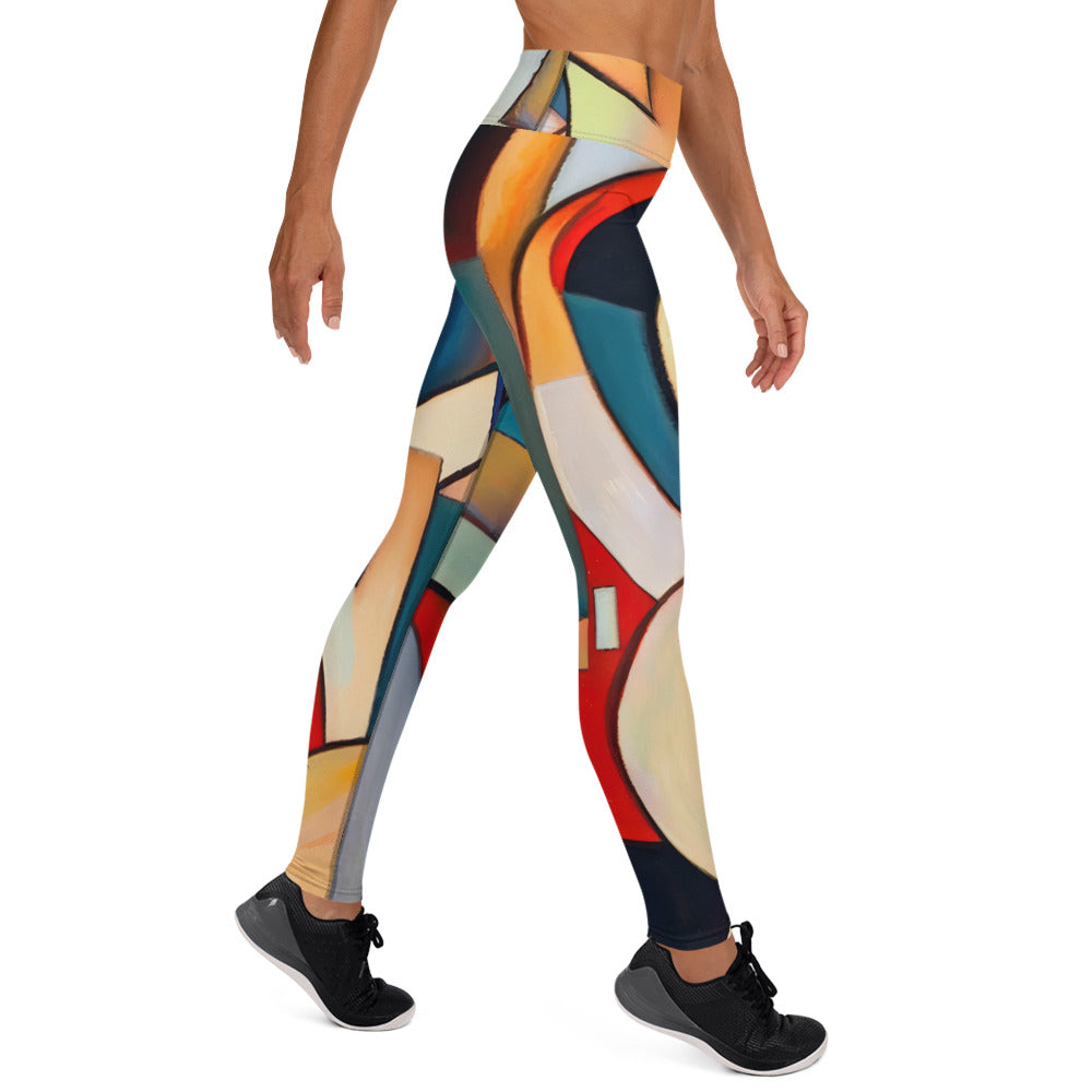 DMV 0703 Abstract Art Yoga Leggings