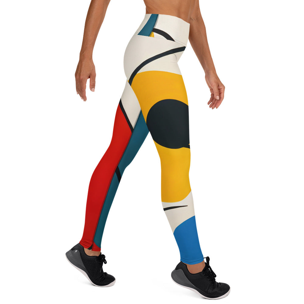 DMV 0876 Retro Art Yoga Leggings