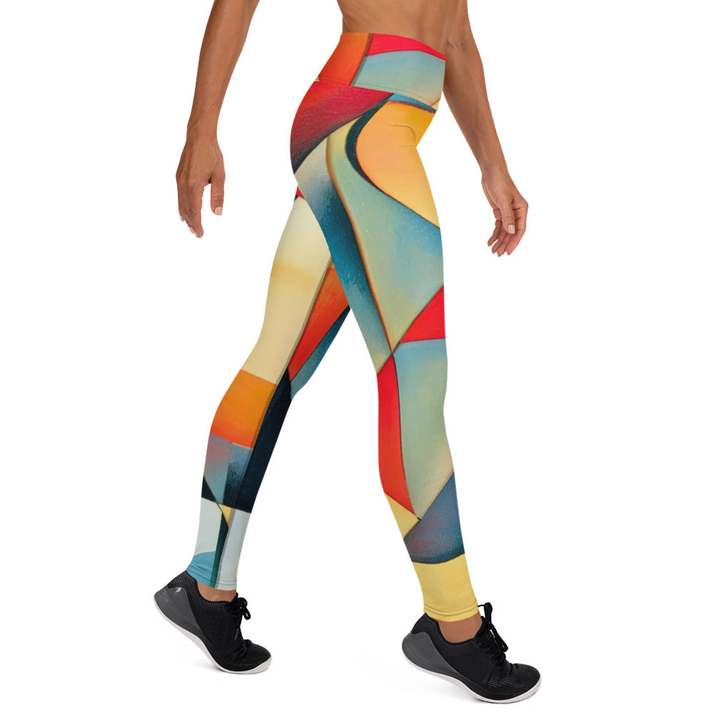 DMV 1617 Abstract Art Yoga Leggings