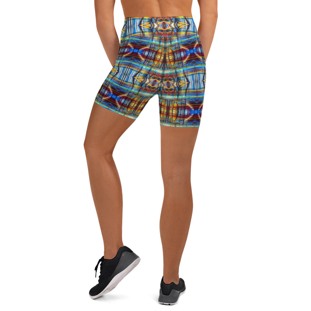 DMV 0228 Avant Garde Artsy Yoga Shorts