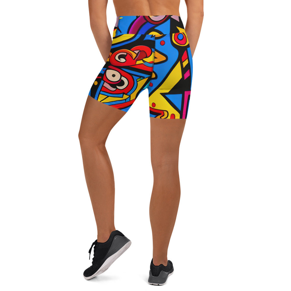 DMV 0235 Psy Art Yoga Shorts