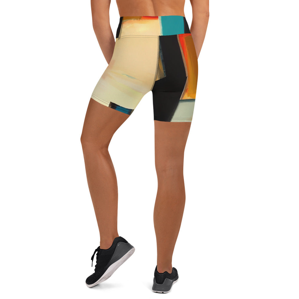 DMV 0282 Abstract Art Yoga Shorts