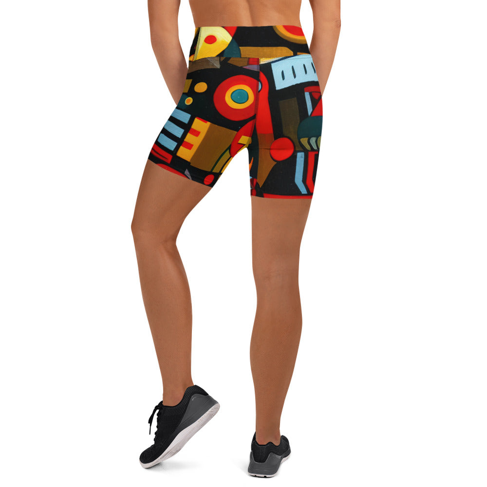 DMV 0233 Psy Art Yoga Shorts