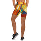 DMV 0048 Retro Art Yoga Shorts