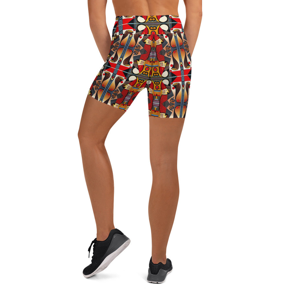 DMV 0208 Chic Boho Yoga Shorts