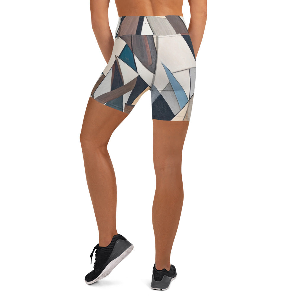 DMV 0264 Abstract Art Yoga Shorts