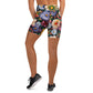 DMV 0114 Floral Yoga Shorts