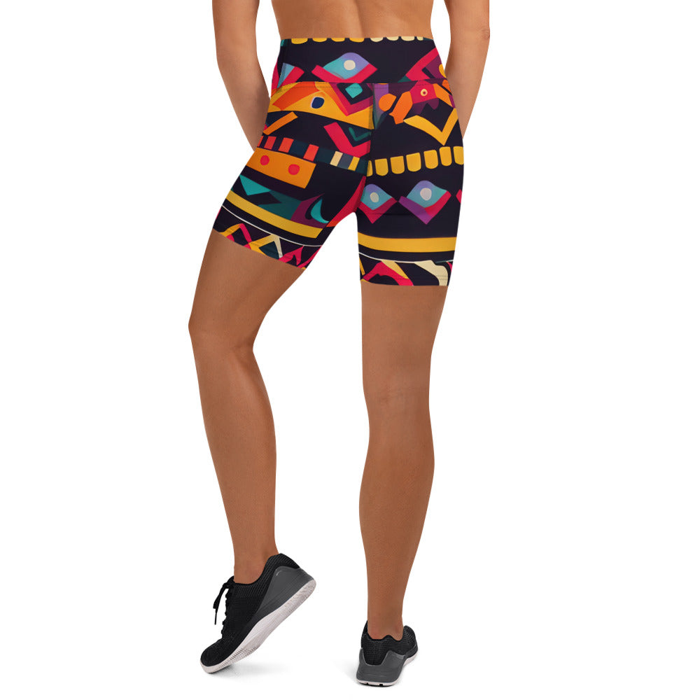 DMV 0409 Boho Yoga Shorts