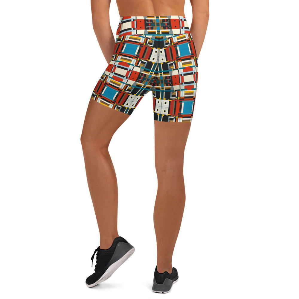 DMV 0410 Geo Boho Yoga Shorts