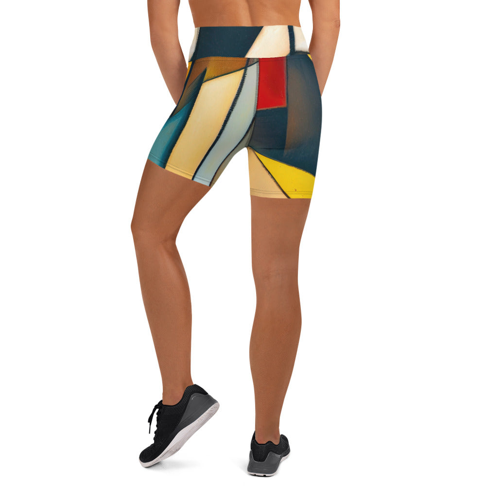 DMV 0433 Abstract Art Yoga Shorts