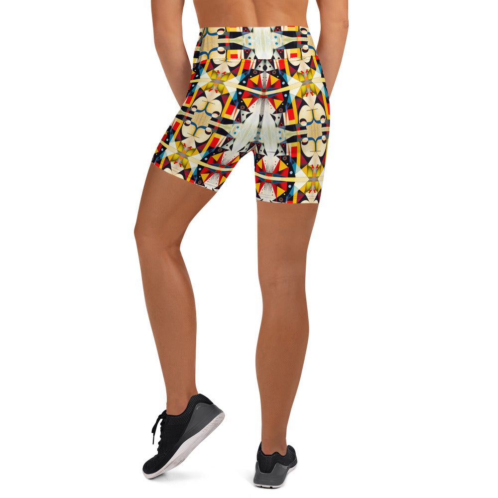 DMV 0517 Chic Boho Yoga Shorts