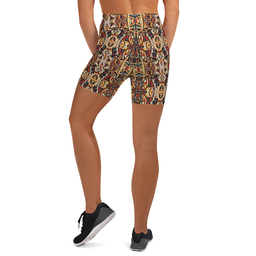 DMV 1208 Classic Boho Yoga Shorts