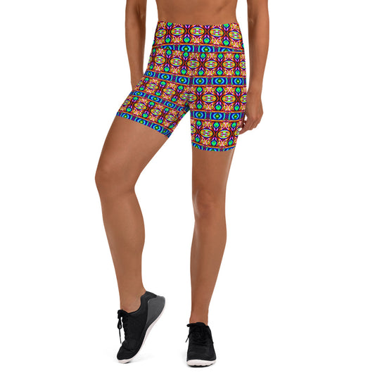 DMV 0245 Psy Artsy Yoga Shorts