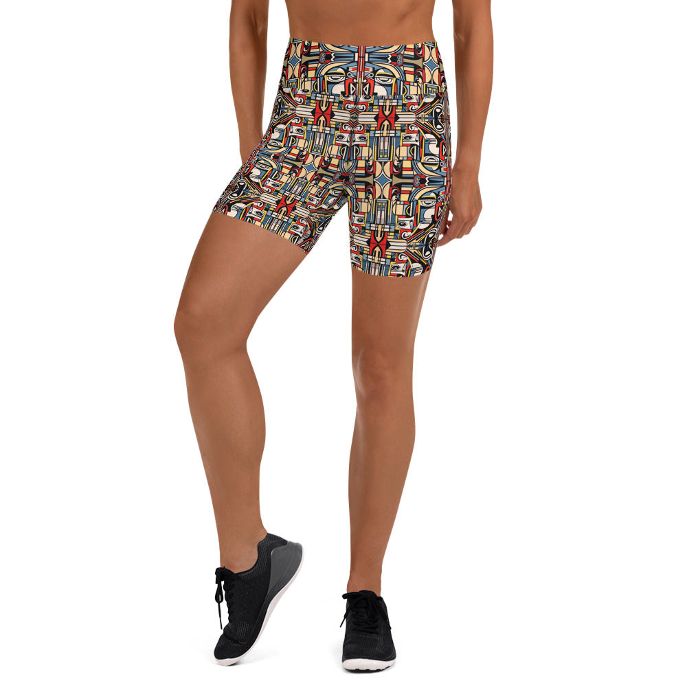 DMV 0283 Chic Boho Yoga Shorts