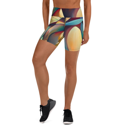 DMV 0243 Abstract Art Yoga Shorts