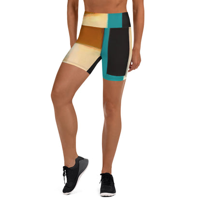 DMV 0282 Abstract Art Yoga Shorts