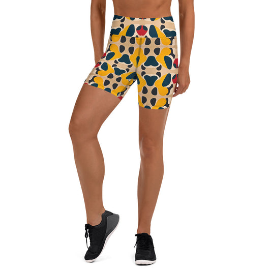 DMV 0236 Vintage Artsy Yoga Shorts