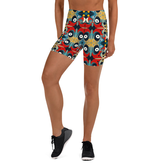 DMV 0269 Vintage Artsy Yoga Shorts