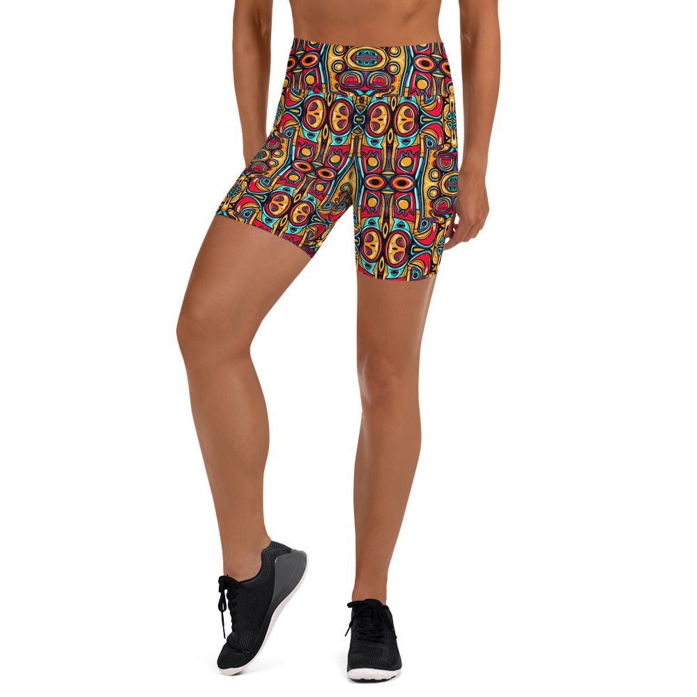 DMV 0249 Psy Artsy Yoga Shorts