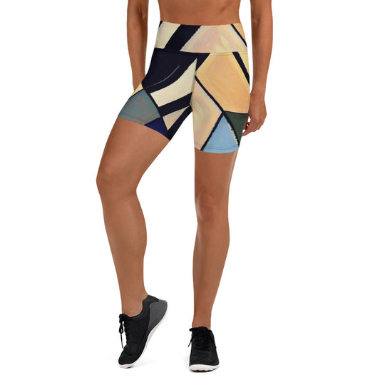 DMV 0234 Abstract Art Yoga Shorts