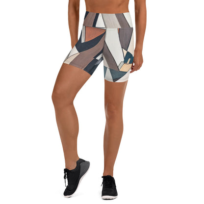 DMV 0264 Abstract Art Yoga Shorts