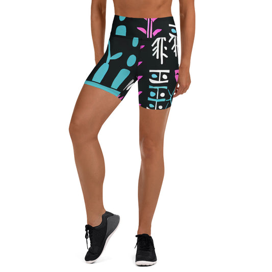 DMV 0122 Boho Yoga Shorts