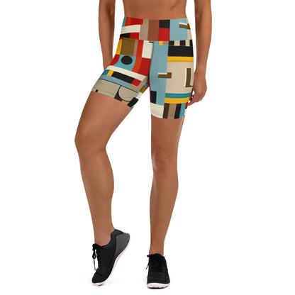 DMV 0413 Abstract Art Yoga Shorts