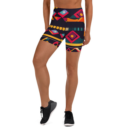 DMV 0409 Boho Yoga Shorts