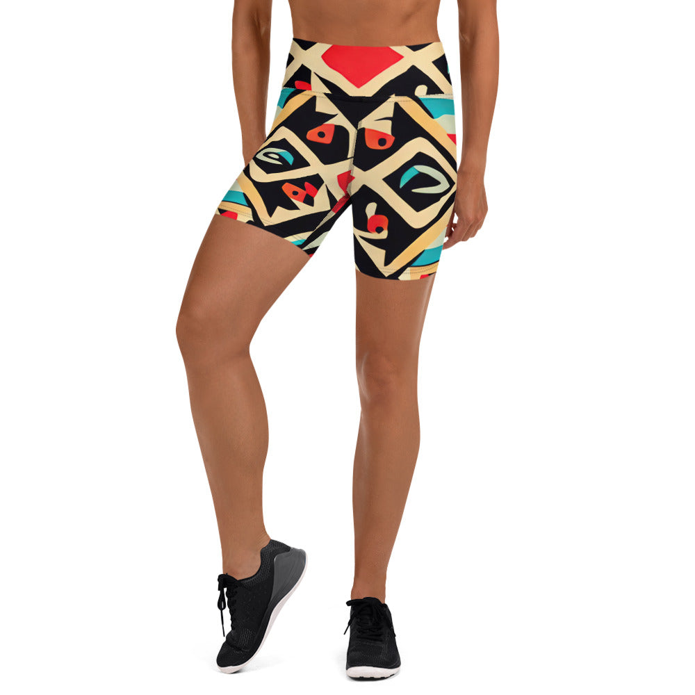 DMV 0503 Boho Yoga Shorts