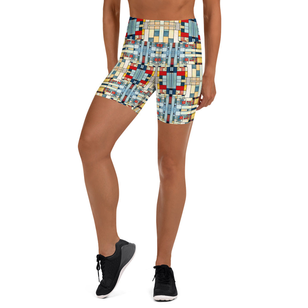 DMV 0533 Geo Boho Yoga Shorts