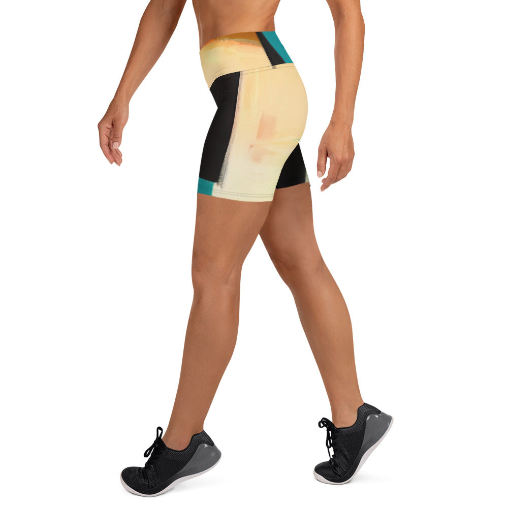 DMV 0282 Abstract Art Yoga Shorts