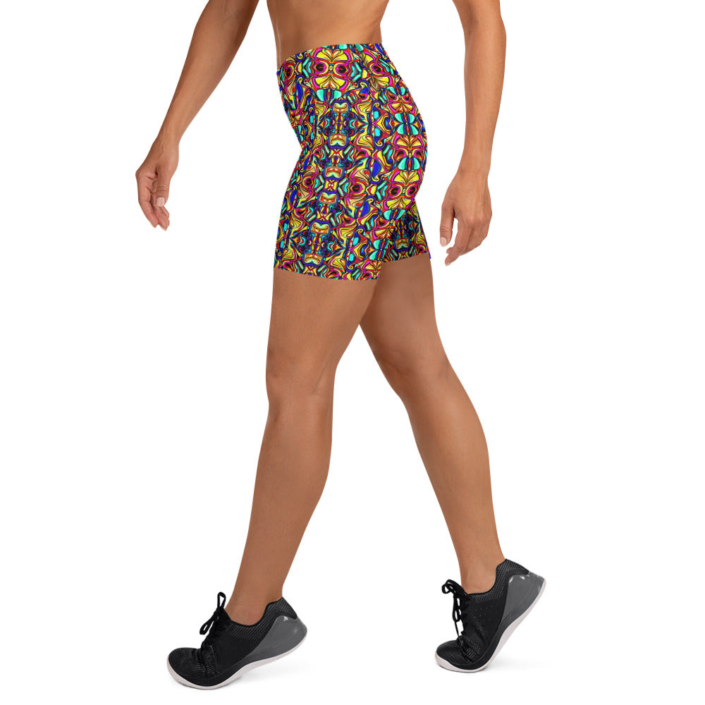 DMV 0045 Psy Artsy Yoga Shorts