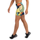 DMV 0242 Retro Art Yoga Shorts