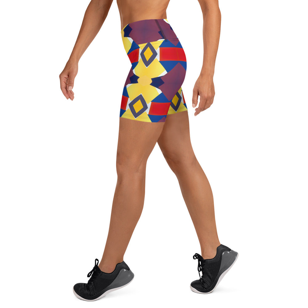 DMV 0418 Classic Boho Yoga Shorts