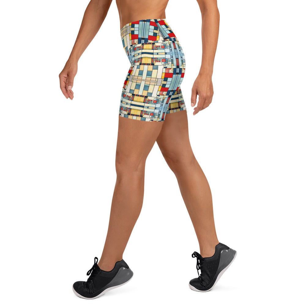 DMV 0533 Geo Boho Yoga Shorts