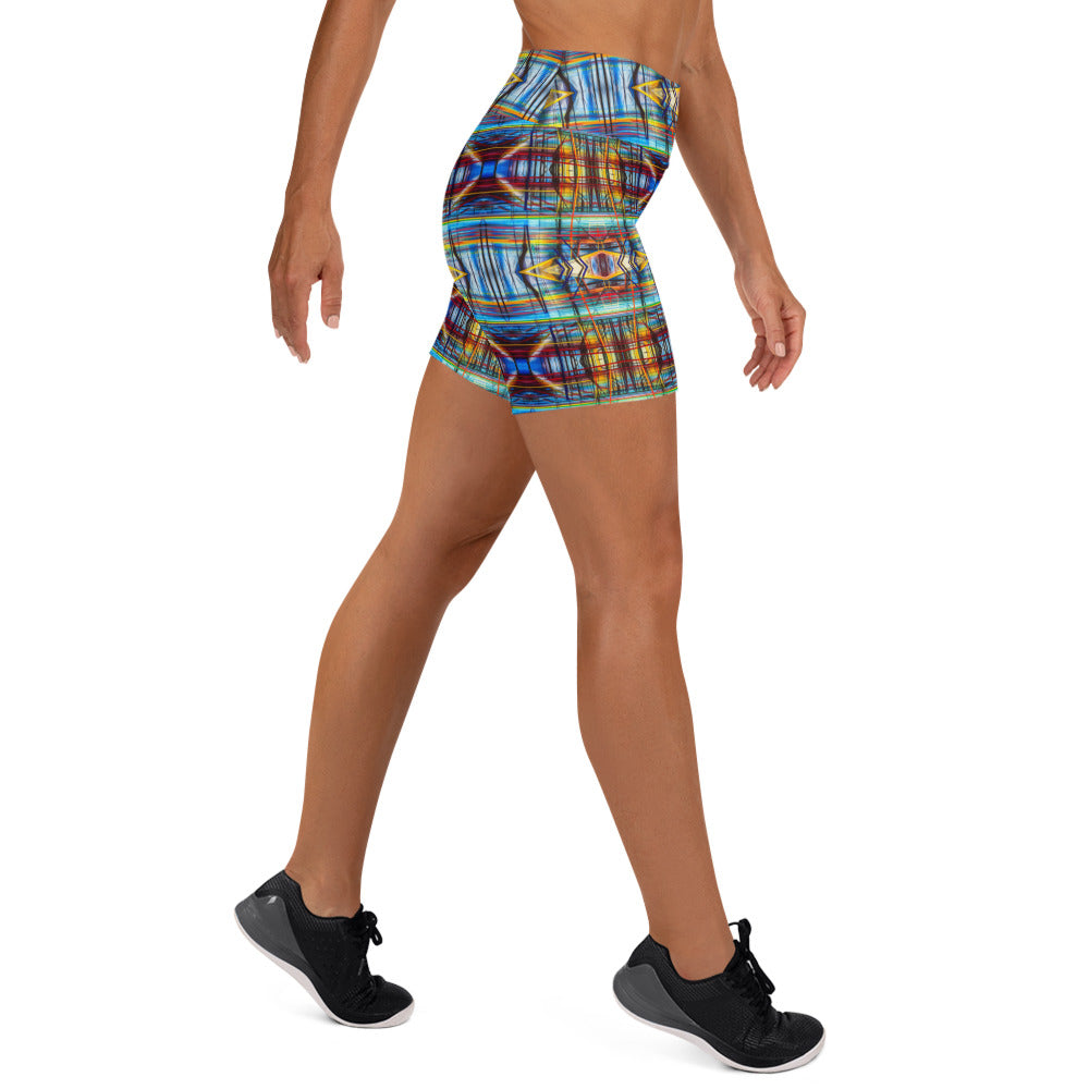 DMV 0228 Avant Garde Artsy Yoga Shorts