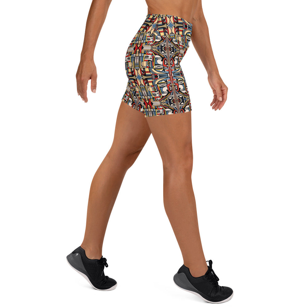 DMV 0283 Chic Boho Yoga Shorts